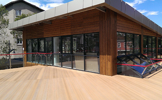 定制木材纹理WPC户外墙板