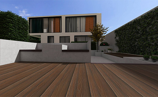 共挤深柚木色，欧橡木纹CO-03